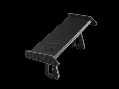 Spoiler carbon industrial part auto car  3D model