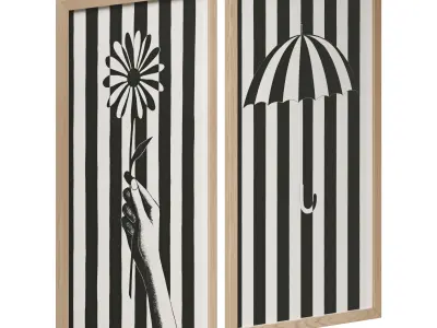 Wall Art Painting 001 3D model