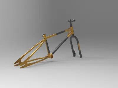 BMX frame bike 3D model