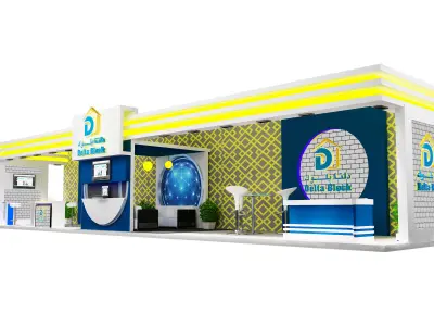 Booth Exhibition Stand a387a 3D model