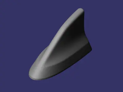 Antenna shark fin  Free 3D print model