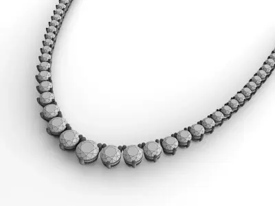 8 Diamond pendant 3D models Bundle for render 3Ds Max V-ray 3D model