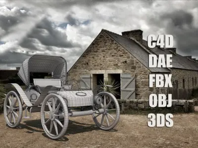 Antique Car 3D model