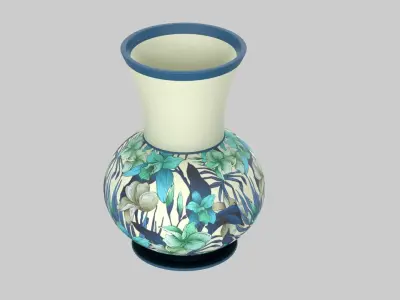 Floral Vase 3D model