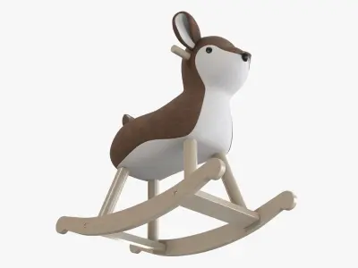 Rocking deer ride-on 3D model