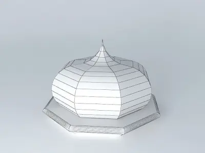 details islamic dome Free 3D model