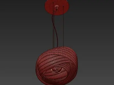 Cloud pendant lamp 3D model