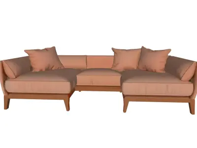 MODERN SOFA 3D model 4