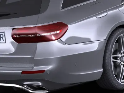 Mercedes E-class 2017 Estate AMG 3D model