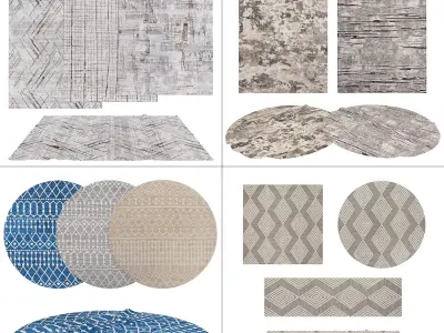 4 in 1 Rug Collection No 34 Low-poly 3D model