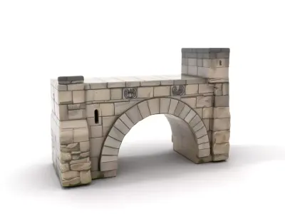 Ancient Stone Bridge model pack Low-poly 3D model