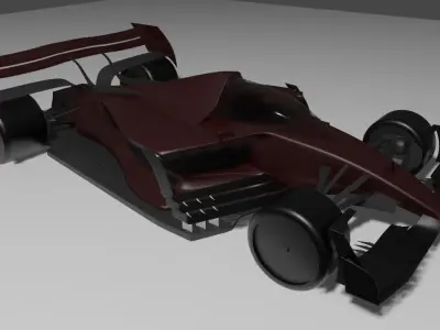 Formula 1 2024 Concept Car Low-poly 3D model