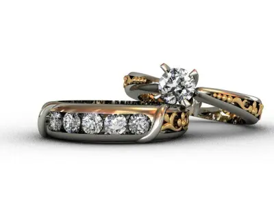 Diamond  Ring 3D print model 3D print model