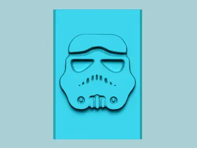 Stamp 100 Storm Trooper - Fondant Decoration Maker Toy 3D print model