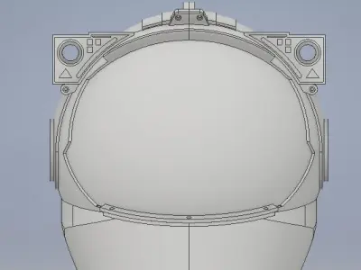 Astronaut helmet 3D print model
