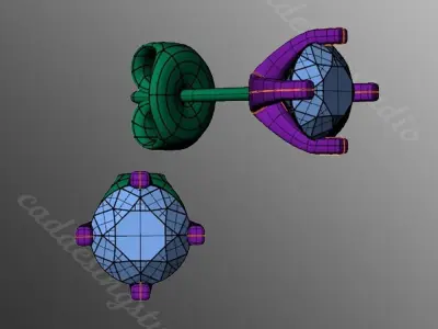 Earrings bi 8 3D print model