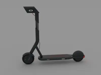 Scooter  V2 Low-poly 3D model
