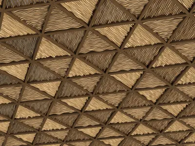 Ceiling parametric Triangle n1 3D model