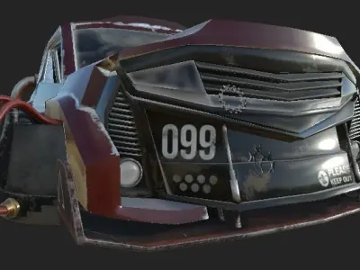 S-MC100 Flying Car Low-poly 3D model