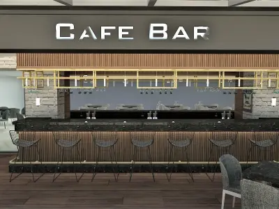 pub and caffe 3D model