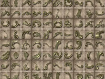 Ornamental Alphas Vol 01 Texture