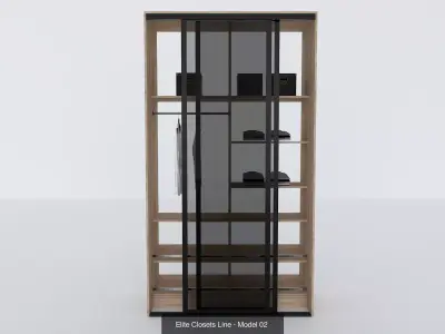 Elite Closets Line  3D Model Collection