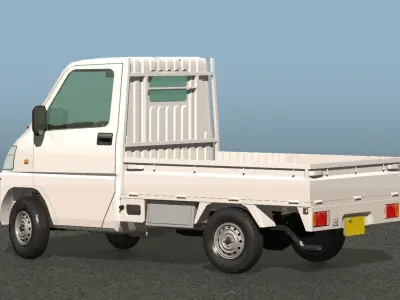 japanese low fuel consumption truck 2 3D model