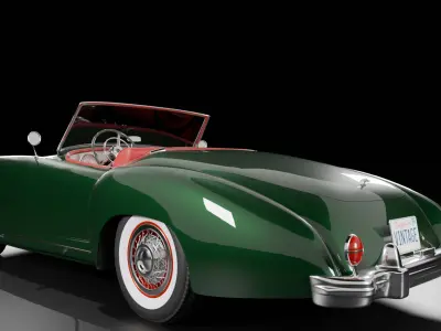 Vintage Car - Oldtimer V6 - 1950s  3D model