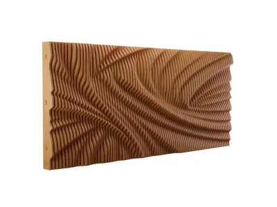 Parametric Wooden Wall Decor - 03 -CNC files for cutting  3D model