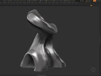 Modern Abstract Decorative sculpture 3d print model 44 3D print model