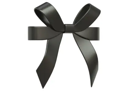 Christmas Bow Ribbon 58 Low-poly 3D model