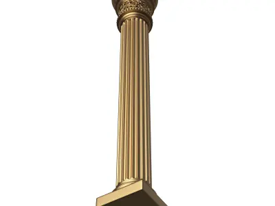 Column Capital 0803 Low-poly 3D model