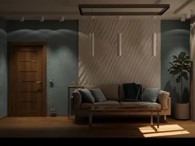 Modern living room 3D model