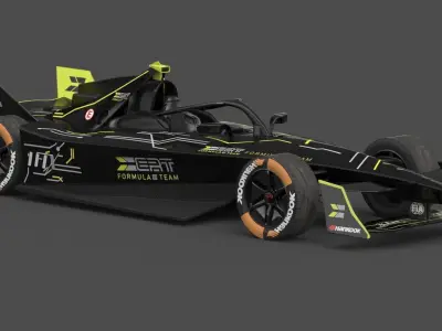 ERT Formula E Team 2024 PBR 3D model