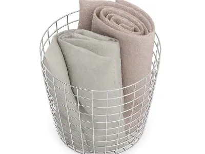 Blanket Basket 3D model