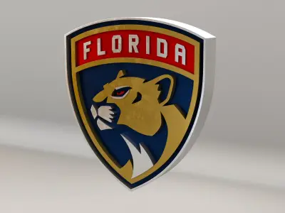 NHL Florida Panthers Team Logo 3D model