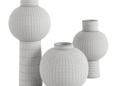 Wabi Sabi Vase Collection 3D model
