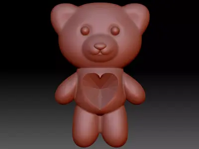 Bear Heart  3D print model purchase