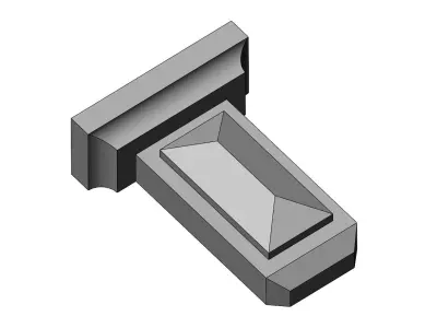 Neoclassical decorative corbel and bracket 3D print model