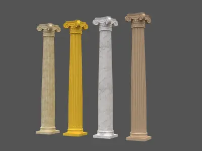 Corinthian Column 3d model 03 3D model