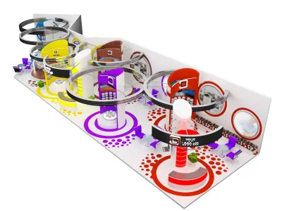 Booth Exhibition Stand a461a 3D model