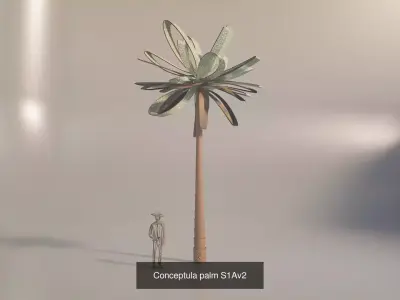 Collection of conceptual palm trees S1