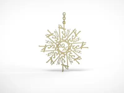 2020 Snowflake 3D print model