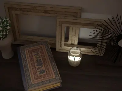 Vintage decorative frames 3D model