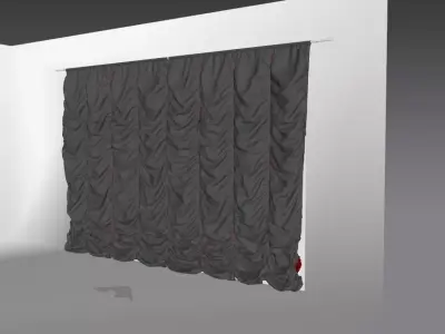 Marvelous Designer and 3DS Max Curtains01 Variation Bigger 3D model