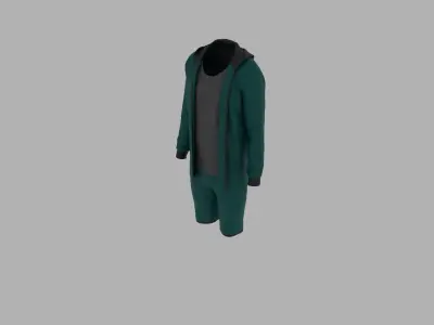 Sport Suit Low-poly 3D model