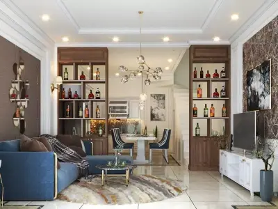  Interior Livingroom Sketchup  Free 3D model