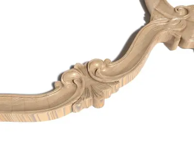 Frame-025 gold ornate frame 3D model