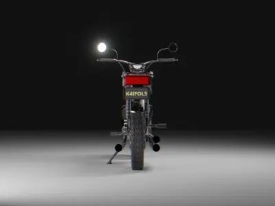 Classic Motorbike 3D model