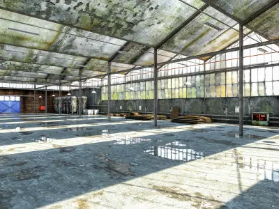 Warehouse Interior 3D Model 3D model